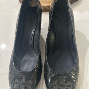 Tory Burch Dark blue  Patent Leather Heels